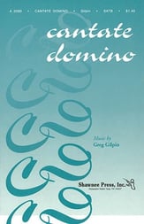 Cantate Domino SATB choral sheet music cover